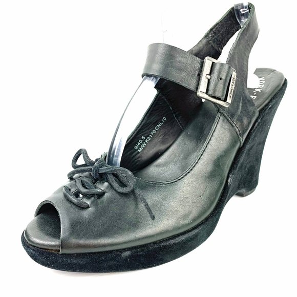 KORK-EASE Bellevue Peep Toe Wedges - Picture 3 of 12